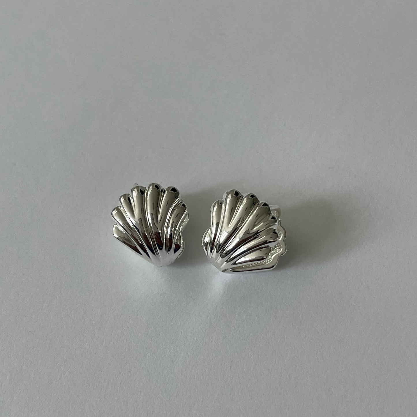 Silver Seashell Earrings