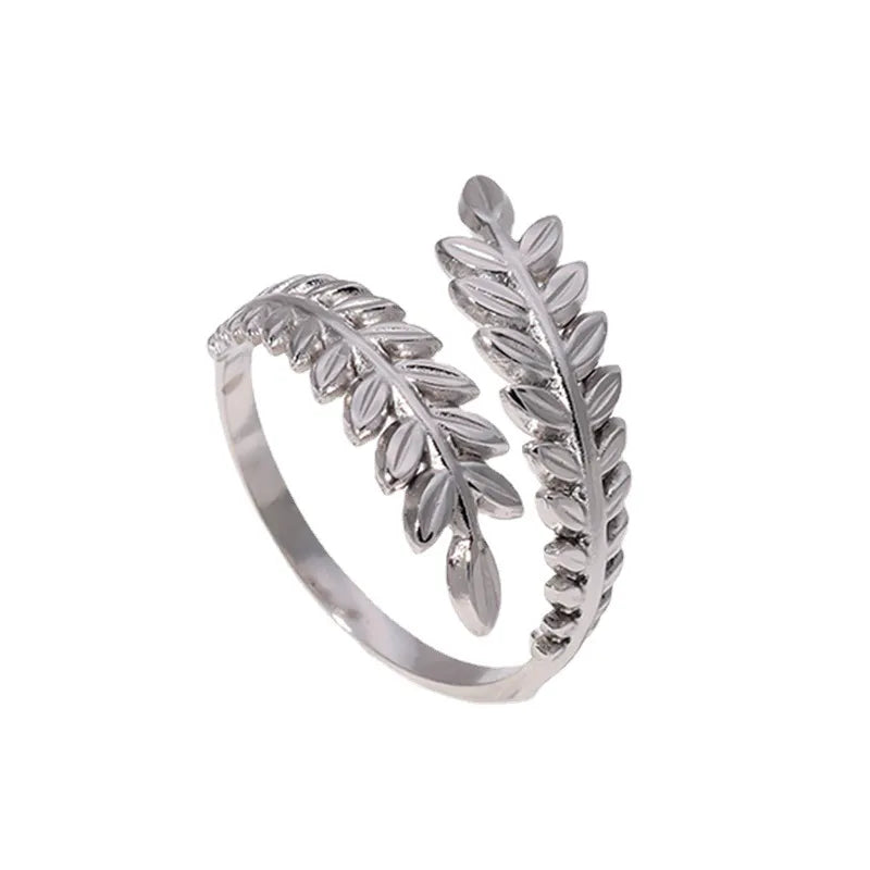 Double Leaf Ring