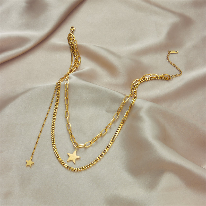 Good Luck Star Gold Plated Necklace