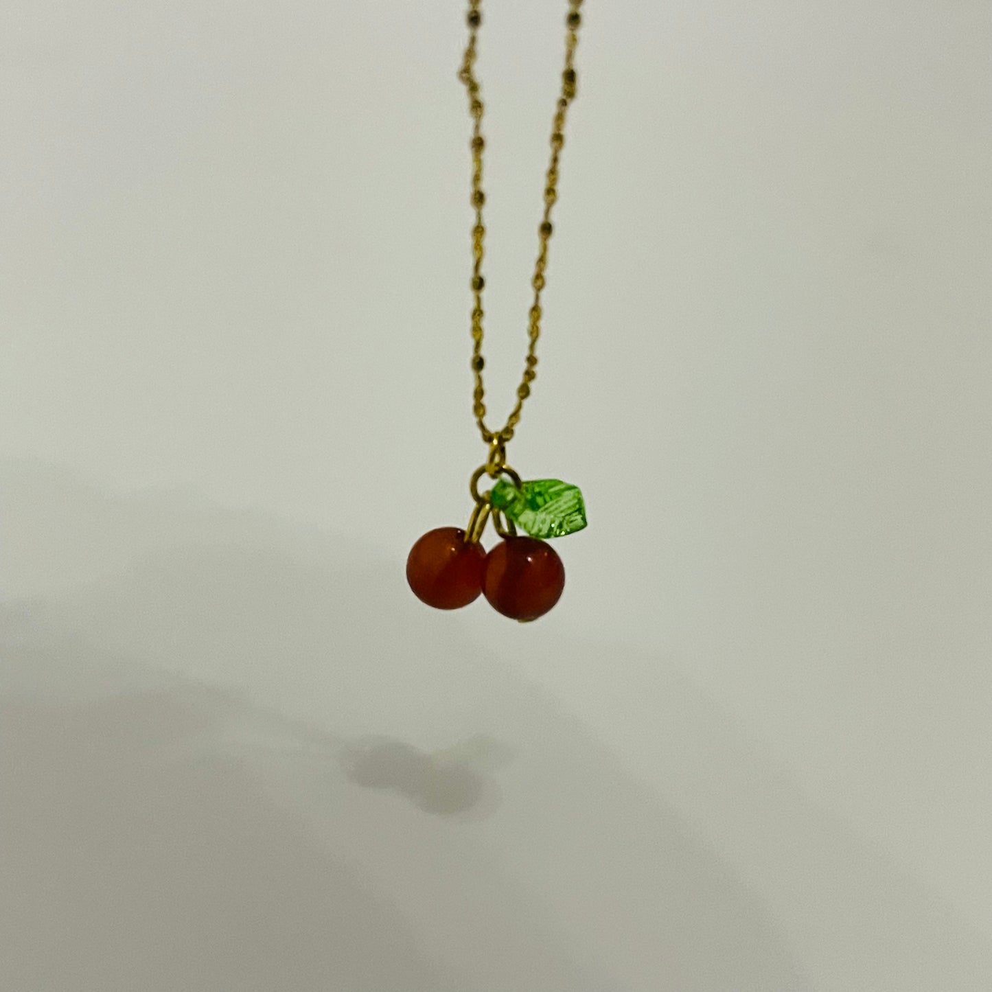 Gold Plated Cherry Necklace