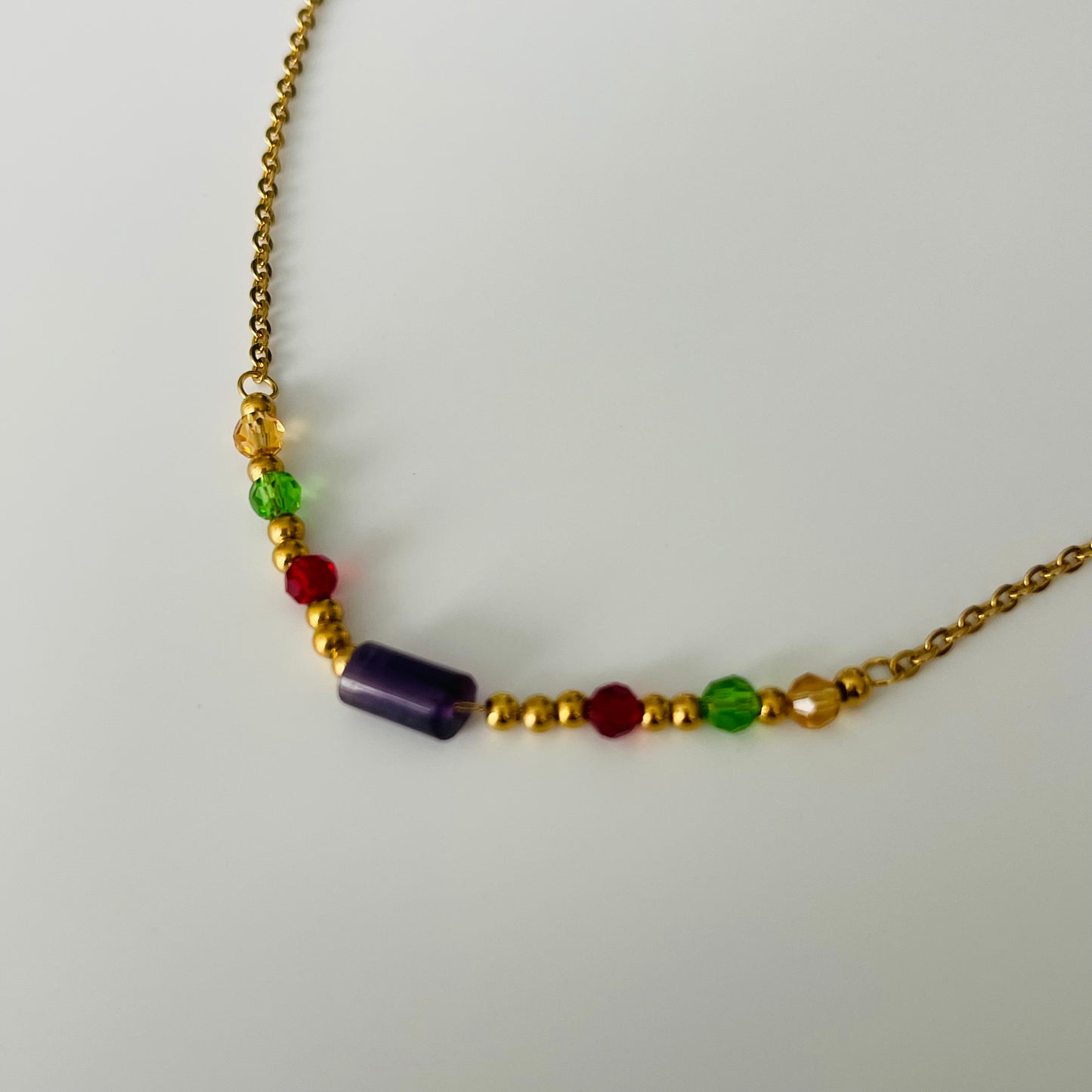 Spring Beads Gold Plated 18k Necklace