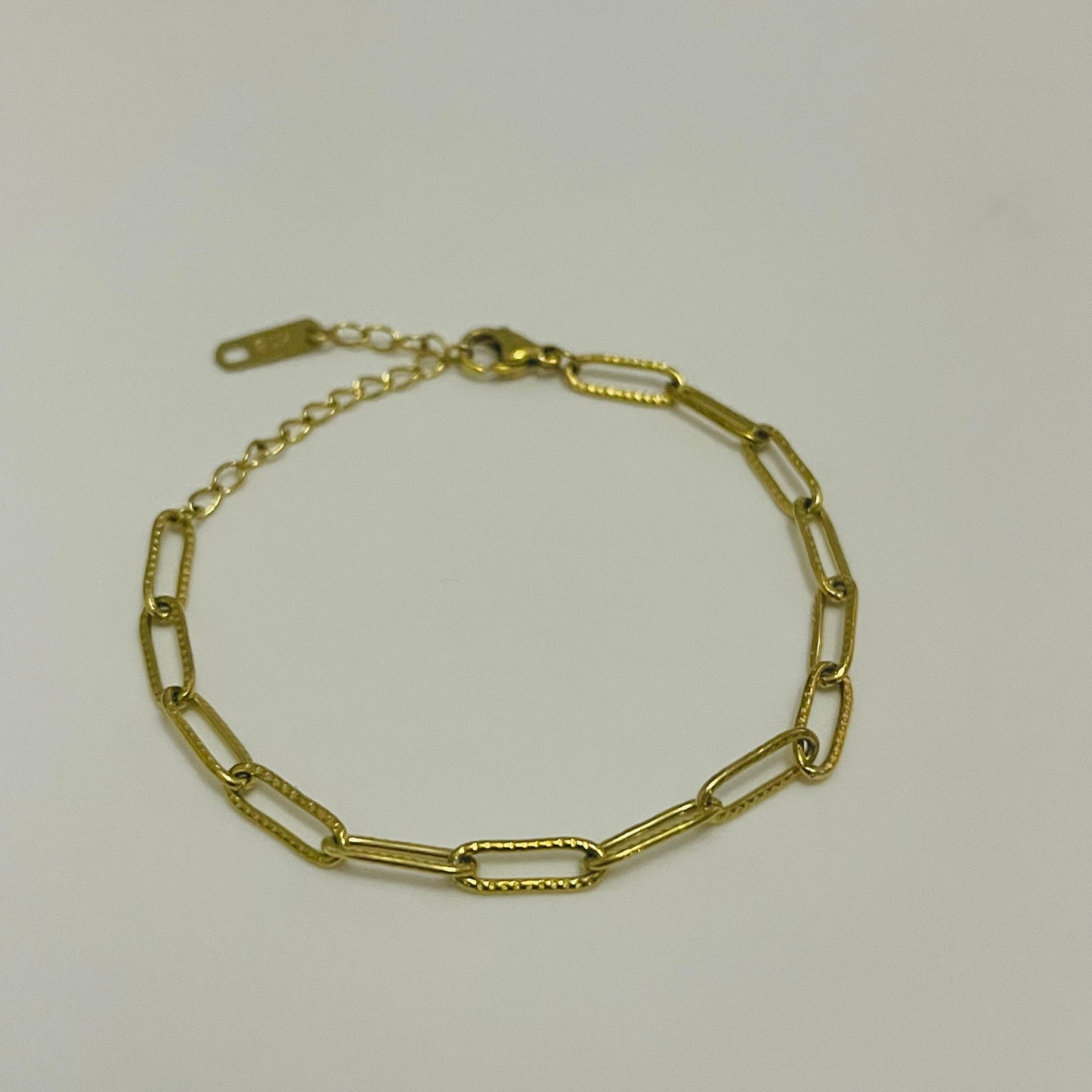 Paper Clip Gold Bracelet