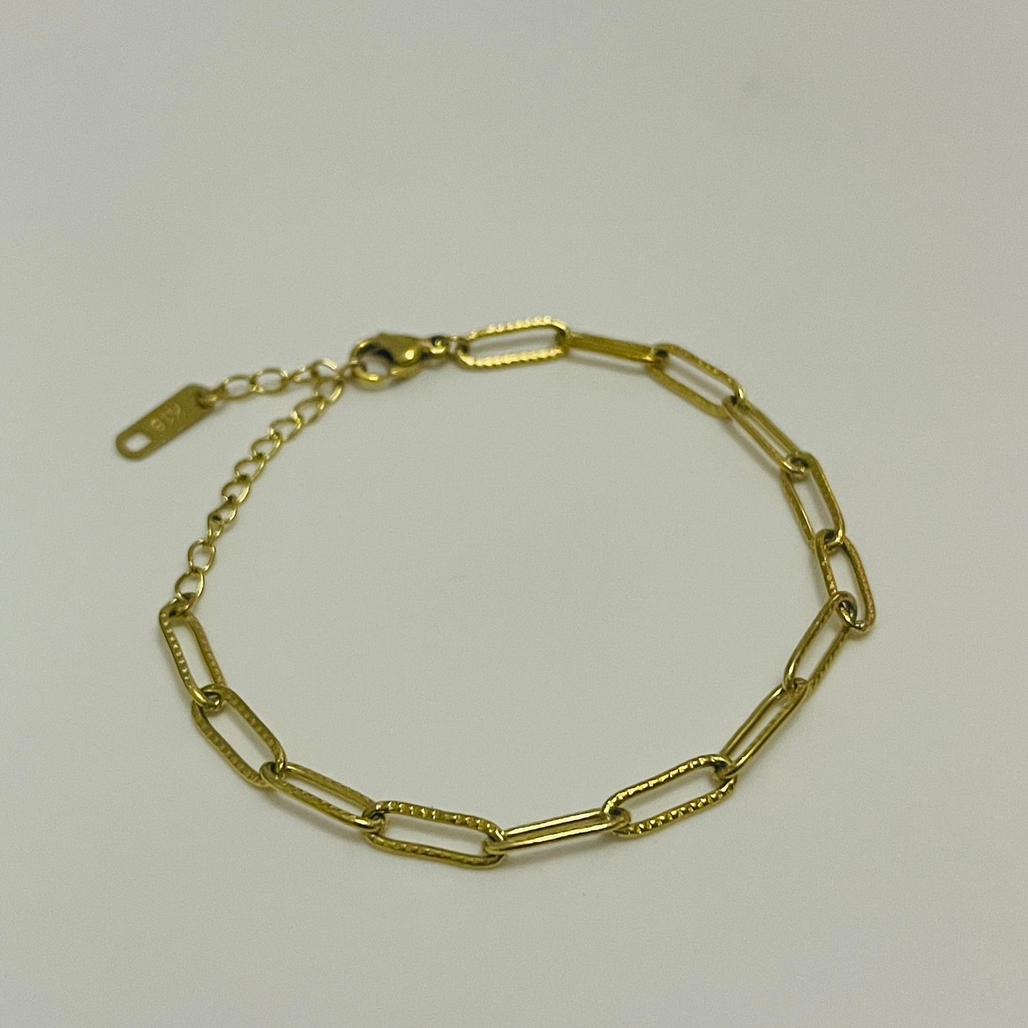 Paper Clip Gold Bracelet