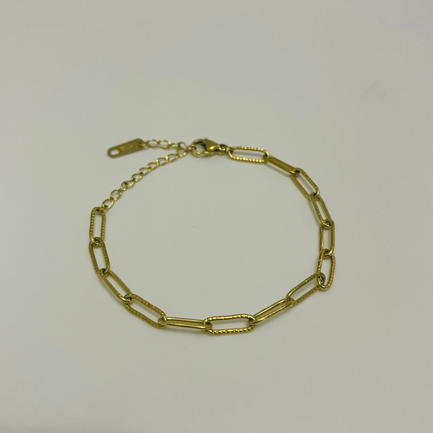 Paper Clip Gold Bracelet