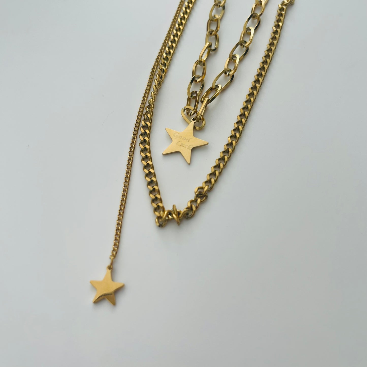 Good Luck Star Gold Plated Necklace