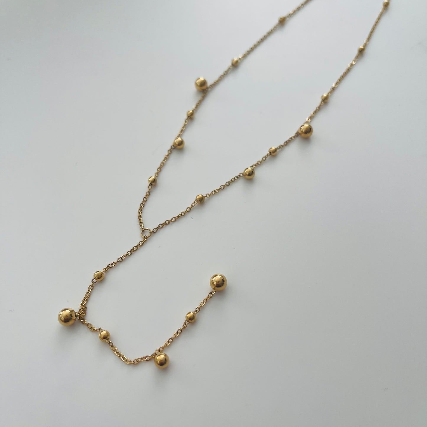 Gold Plated Dots Necklace