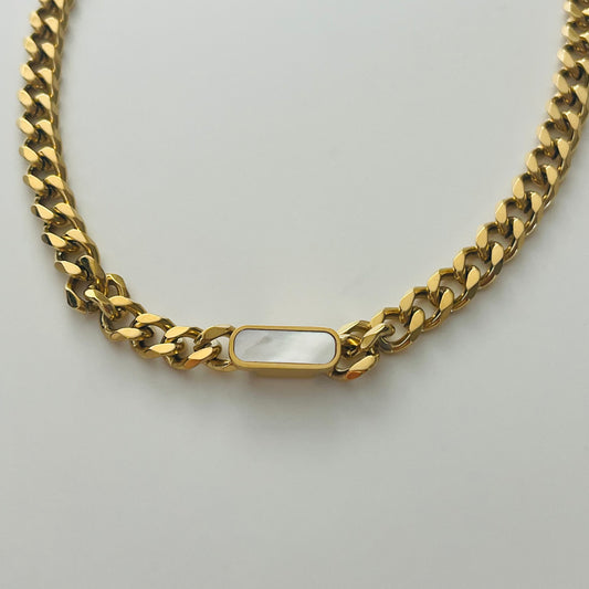 Girly Chunky Cuban Gold Necklace