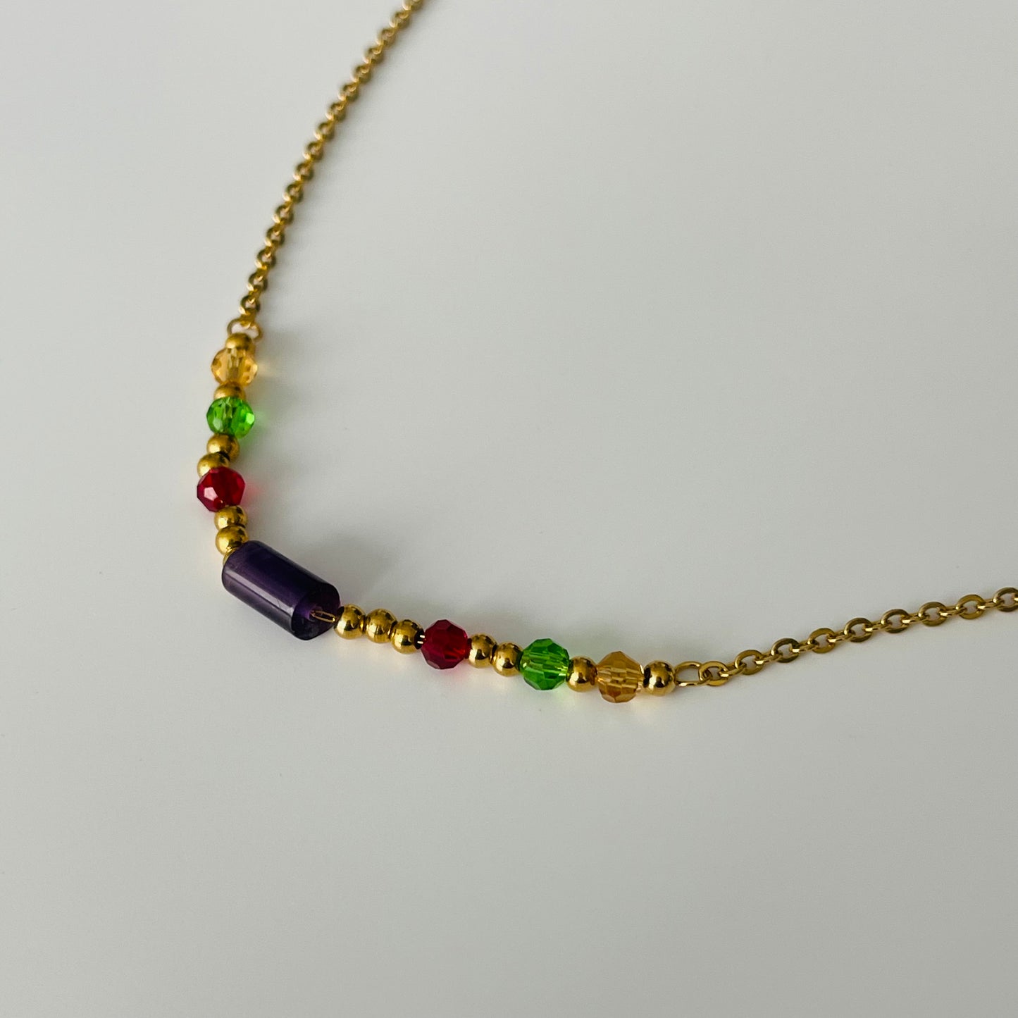 Spring Beads Gold Plated 18k Necklace