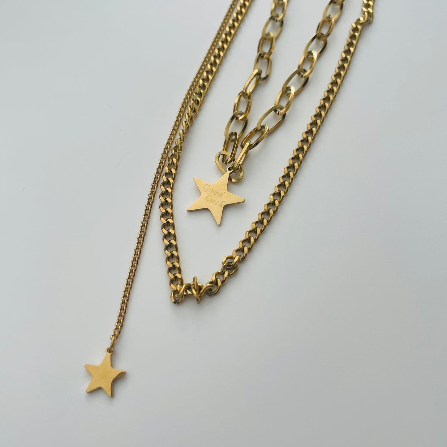 Good Luck Star Gold Plated Necklace