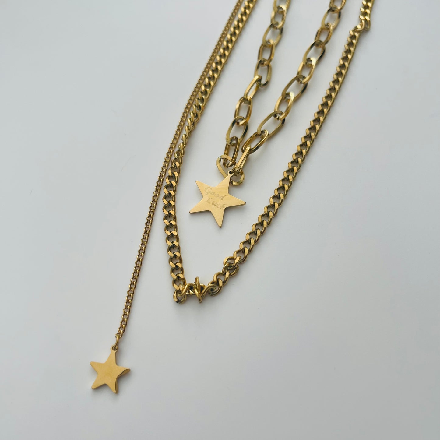 Good Luck Star Gold Plated Necklace