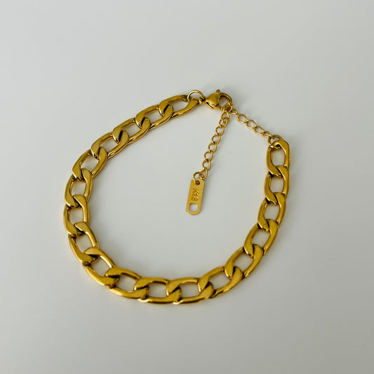 Gold Plated 18K Cuban Bracelet