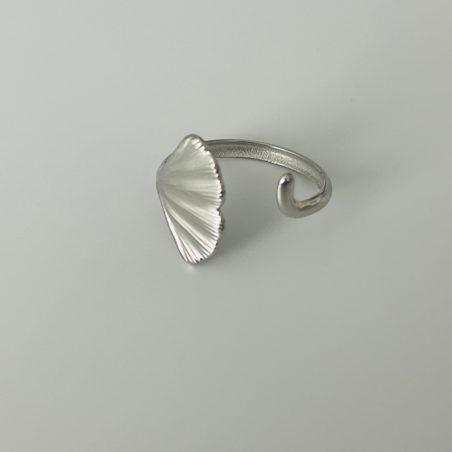 Silver Leaf Shape Ring