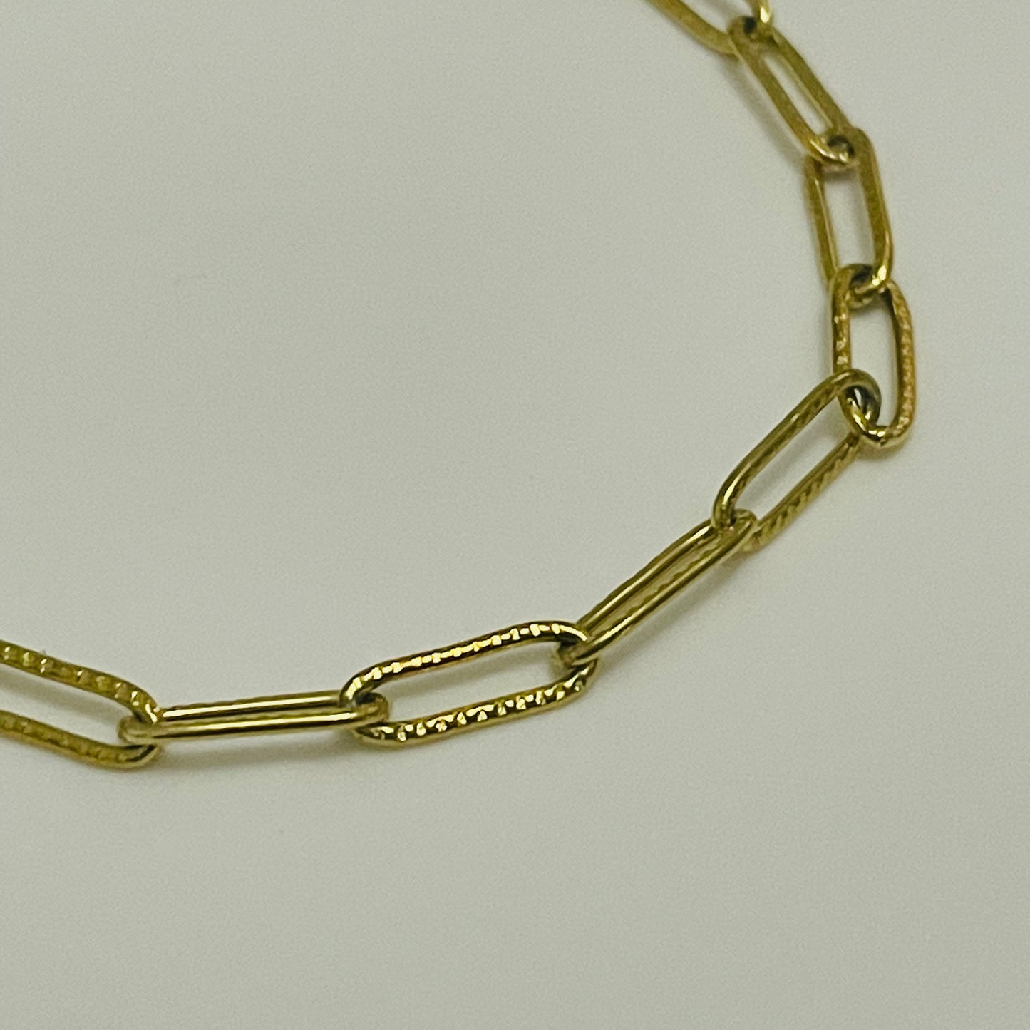 Paper Clip Gold Bracelet