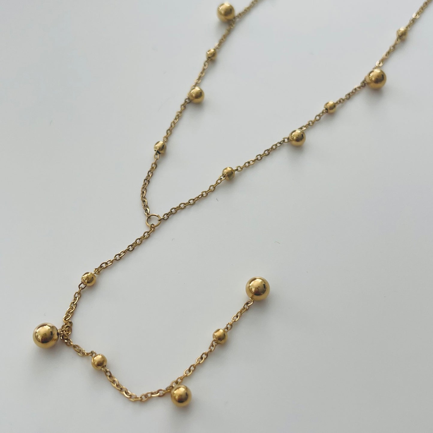 Gold Plated Dots Necklace