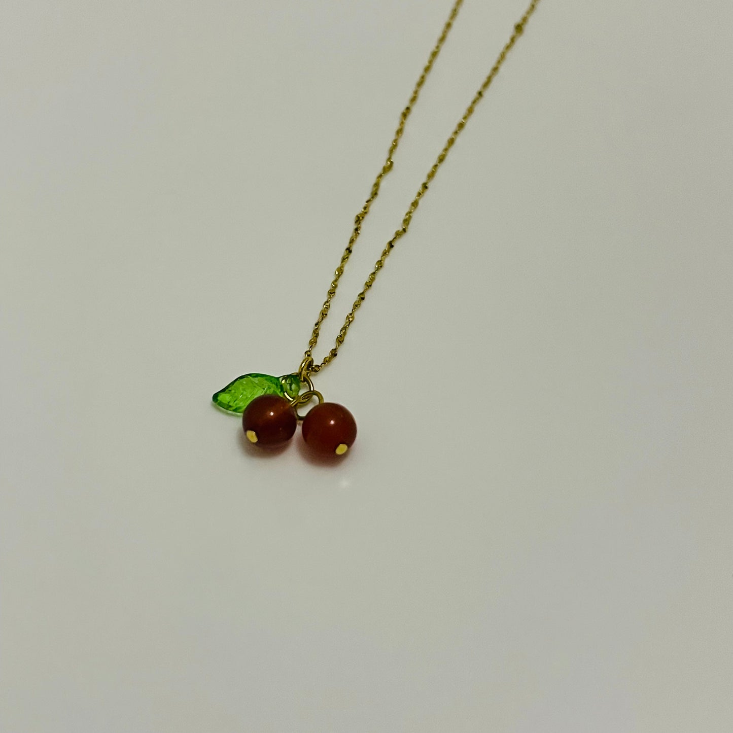 Gold Plated Cherry Necklace